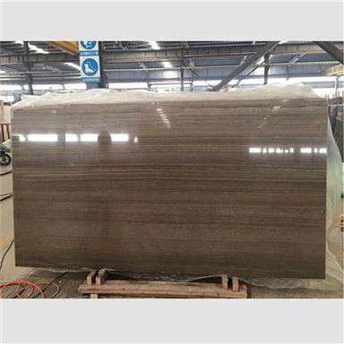 Coffee Wood Marble Slab For Tabletop