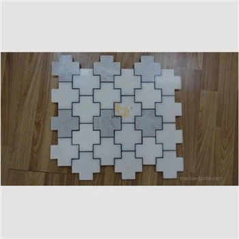 Crossed Marble Mosaic Tiles