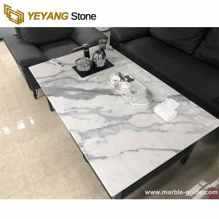 China Calacatta White Marble For Long Table