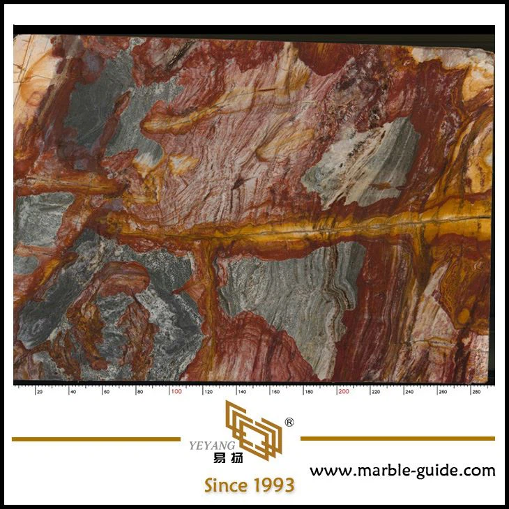 Multicolor Dunhuang Impression Marble Luxury Stone Slab Factory Price