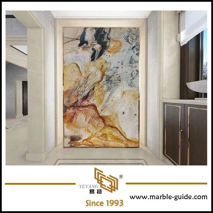 Luxury Stone Dunhuang Impression Marble Multicolor Luxury Stone for Wall